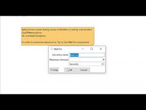 outofmemory error [GC overhead exception] in Pentaho