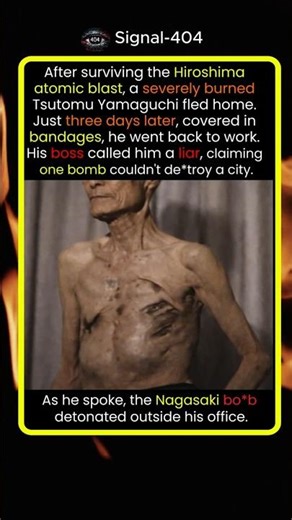 The luckiest (and unluckiest) man in history. ⚠️