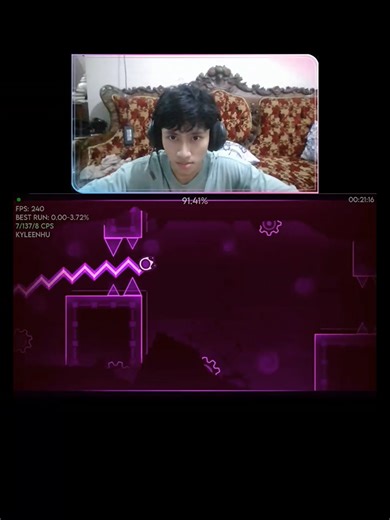 2593 attempts i can't believe i beat this lvl lol #geometrydash #geometrydashlevel #gd #denouement #fyp