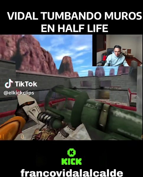 Vidal Tumbando Muros en Half Life