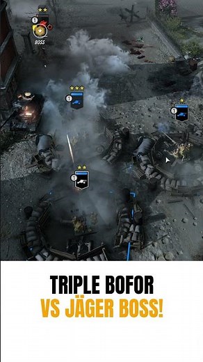 Triple Bofor VS Jäger Boss! Company of Heroes 3 #shorts