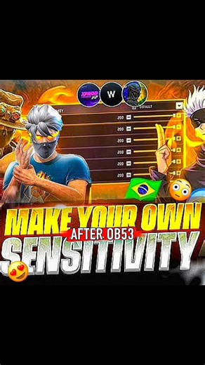 OB53 Best Sensitivity 🥶 Setting For Headshot After Update⚙️ 2GB - 3GB - 4GB - 6GB - 8GB RAM😱#shorts