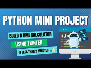Python Mini Project - Simple BMI Calculator using Python and Tkinter Library #python