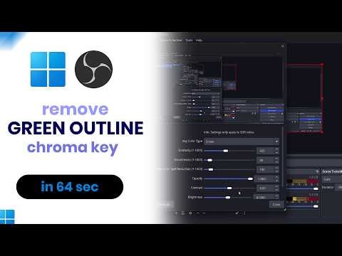 How to Remove Green Outline Chroma Key in OBS