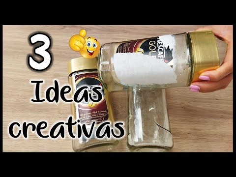 3 MANUALIDADES CREATIVAS CON FRASCOS DE VIDRIO - Manualidades para la cocina - crafts with jars