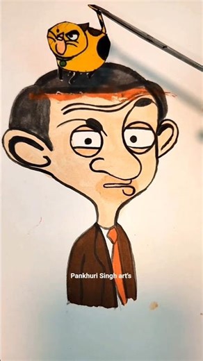 sad Mr bean mind refresh drawing #viralshort #sorts