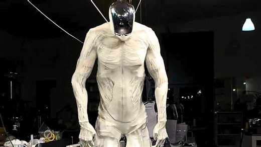 Lifelike humanoid robot with muscles and bones awakens for the first time