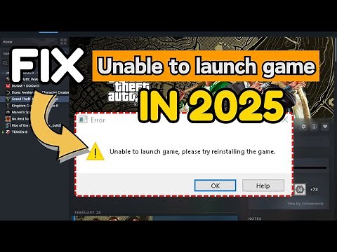 [2025]Fix GTA 5 Unable to launch game please try reinstalling the game