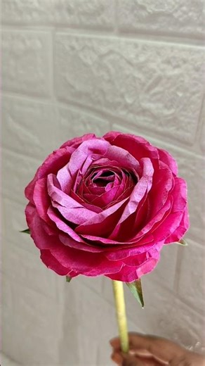 How to make an Aesthetic Paper Rose | DIY Rose Tutorial using Regular paper
