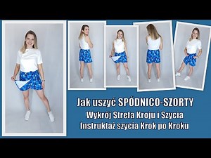 Jak uszyć spódnico-szorty - Krok po Kroku - Strefa Kroju i szycia