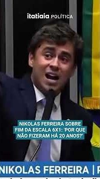 NIKOLAS FERREIRA ON THE END OF THE 6X1 WORK WEEK: 'WHY DIDN'T YOU DO IT 20 YEARS AGO?'