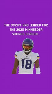 The Script Has Leaked For The 2025 Minnesota Vikings Season… #nfl #nflfootball #minnesotavikings #footballtiktok #fyp | Brad Smith