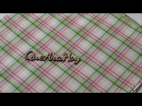 How to cut plaid fabrics