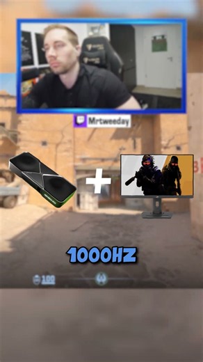 This 1000 HZ Monitor is INSANE...🤯 #cs2 #counterstrike2 #csgo