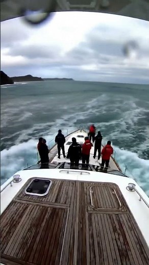 High-Speed Yacht Ride in Rough Seas #Boating