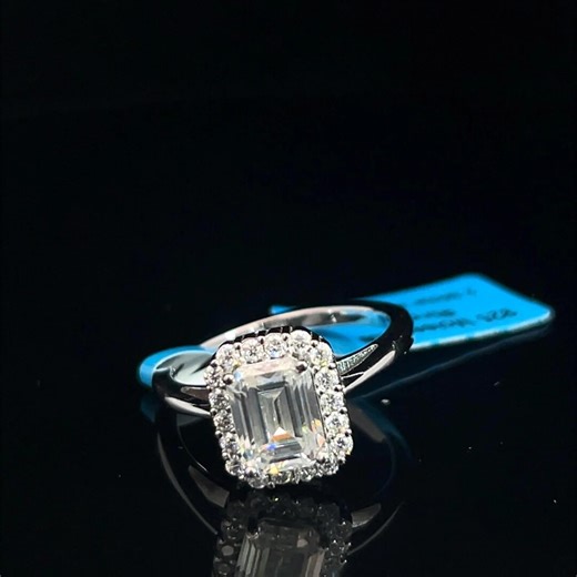 Diamond Square Ring - Etsy