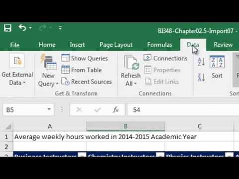 Basic Excel Business Analytics #37: Excel 2016 Data Tab, Get & Transform: Unpivot feature