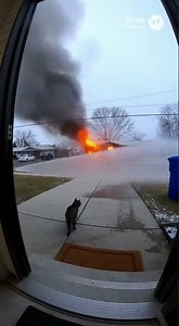 Firefight Fail Caught on Security Cam 🔥💦