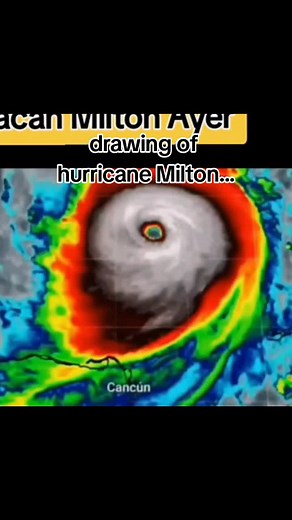 Drawing of Hurricane Milton Fan Art