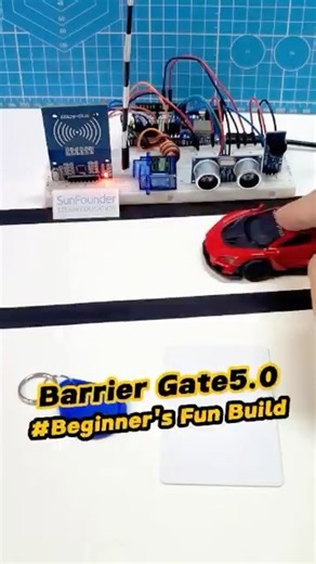 DIY Security Gate with RFID Access 🚧 #arduino