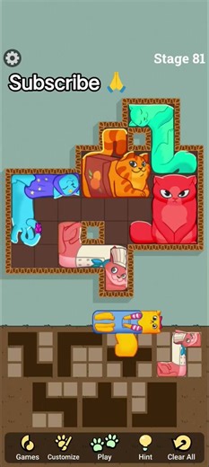 cat puzzle gameplay 😺🧩🐈😺 iOS and Android walkthrough gaming.#viral #catgame #trending