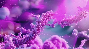 A highresolution image of a gene promoter region showing the binding of various regulatory proteins.