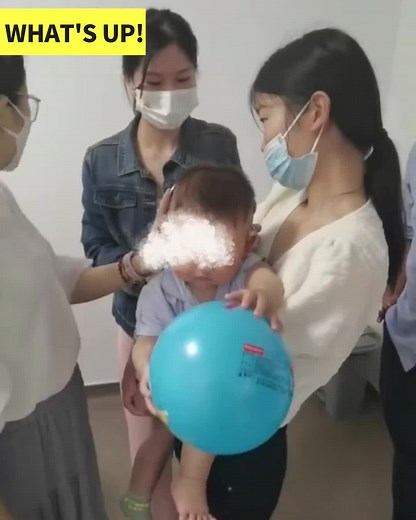 Baby cries when he wears an artificial cochlea and hears sounds#fyp #foryoupage #viraltiktok #fypシ #moments #kids