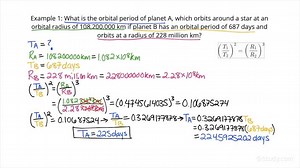 Using Proportional Reasoning in Kepler's 3rd Law to Find the Ratio or Difference of Periods Between Planets with Different Orbital Radii Around a Single Star | Physics | Study.com