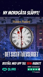 Ett mord sker en nyårsafton i Stockholm 🩸 Fallet klaras aldrig upp. Kan ni lösa det? Kanske till och med på själva nyårsafton? 🕵️🥳 Beställ med mängdrabatt: 10% rabatt vid köp av 2 mordgåtor, 15% rabatt vid köp av minst 3 mordgåtor. Perfekta julklapparna! 🎁 | Hidden Reality