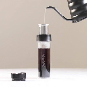 The glass is always half-full when you start it off with coffee 😋 ☕ | Soma Water