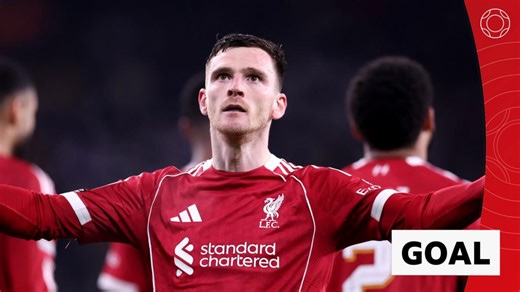 Wolves v Liverpool: Andrew Robertson screamer fires Reds into lead