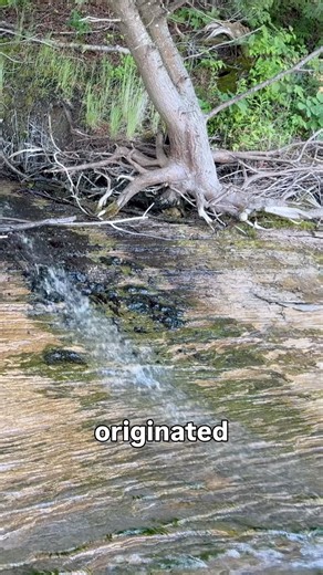 Impromptu waterfalls at Pictured Rocks National Lakeshore