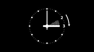 Animated Illustration Simple Clock Showing Time Stock Footage Video (100% Royalty-free) 3708989365 | Shutterstock