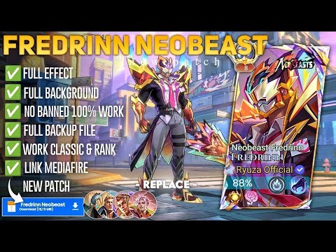 Script Skin Fredrinn Neobeast No Password | Full Effect Voice | Patch terbaru