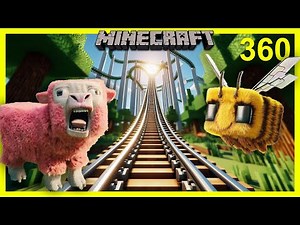 Now you can ride The Minecraft Movie Roller Coaster!! (360 VR)