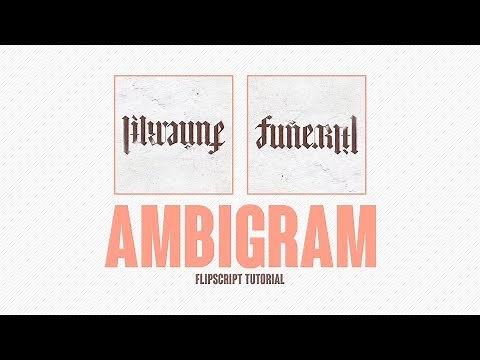 How to Create an Ambigram! (Lil Wayne Funeral Cover Artwork)