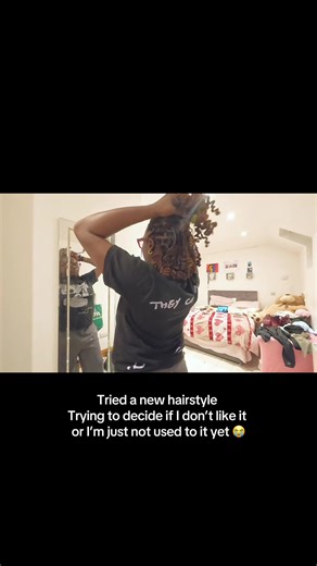 Tried a short goddess braids with curls but it’s a little shorter than I imagined and I haven’t done braids since April last year 😭😭 need to go put on a full out fit and stand in the mirror to build confidence 🤣 #hairtok #bohobraids #goddessbraids #4chair #protectivehair