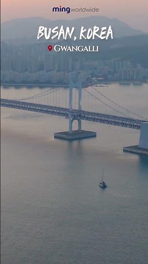 Korea🇰🇷- Breathtaking Aerial View of Gwangalli Beach & Gwangan Bridge | Cinematic Busan #drone