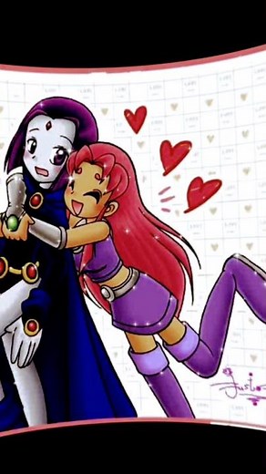 Starfire x raven (pedido :v)