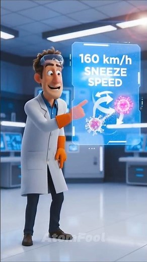 “SNEEZING in SLOW MOTION! 😱 Science Explains the Explosion!”#explained #ytshorts