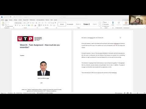 Week 01 - Task: Assignment - How much do you remember?