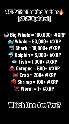 Understanding XRP Holder Rankings: Dolphin and Beyond
