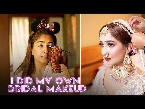 I did my own bridal makeup | How to do bridal makeup tutorial.