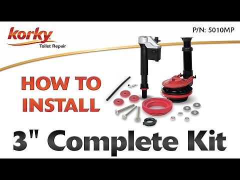 How to Install the Korky Large 3-Inch Platinum Complete Toilet Repair Kit - 5010MP