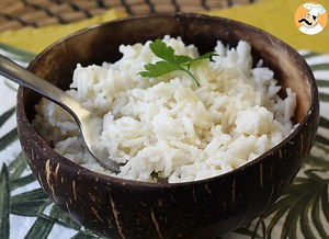 Receta de cómo hacer arroz con coco