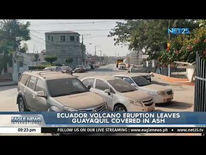 Ecuador volcano eruption leaves Guayaquil covered in ash