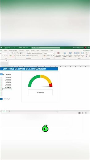 Controle de faturamento no Excel (evite estourar o limite) #shorts