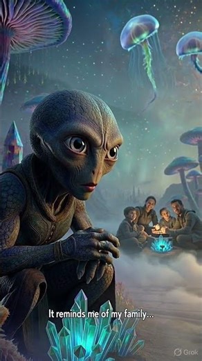 “Alien Watches Human Family… Remembers Its Own! 😢 | Cinematic Sci-Fi Short” #aishorts #alien