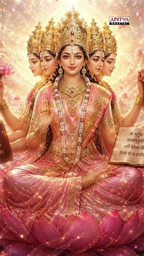 Powerful Gayatri Mantra 🙏 | Morning Bhakti Shorts #OmBhurBhuvaSwaha #Divine #Meditation @adityamusic
