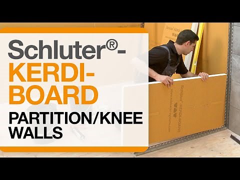 Schluter®-KERDI-BOARD: Partition/Knee Walls